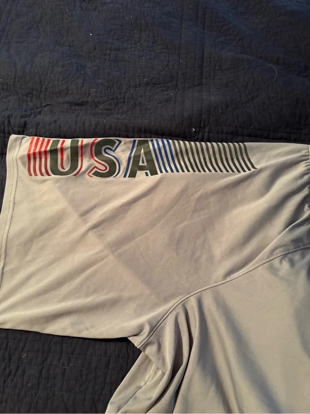 Under Armour Light Gray Athletic Shorts with Red Drawstring